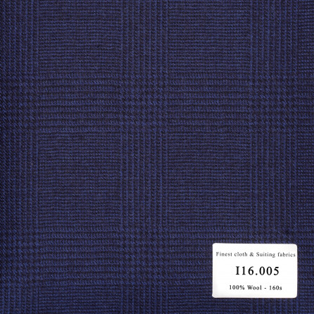 I16.005 Kevinlli V9 - Vải Suit 100% Wool - Xanh nanh sói